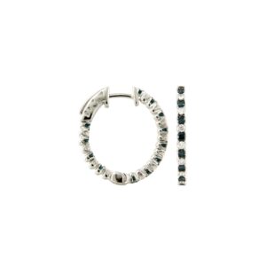Earring 0.98Ct White & Black Diamond <br>PJE-25989BLK