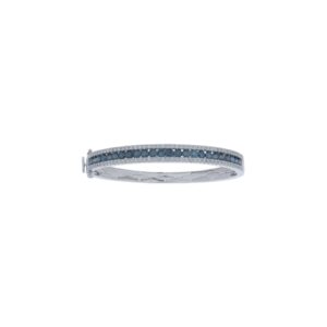 Bangle 5.13Ct White & Blue Diamond <br>PLBA-15932BLU
