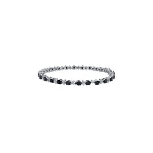Bracelet 7.44Ct White & Black Diamond <br>PLBL-17967BLK