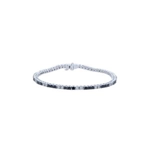 Bracelet 3.02Ct White & Black Diamond <br>PLBL-18246BLK