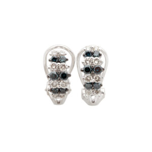 Earring 0.5Ct White & Black Diamond <br>PLE-13018BLK
