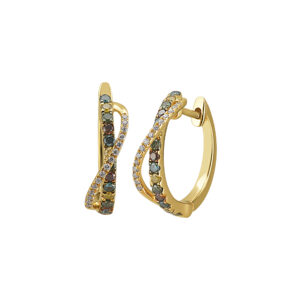 Earring 0.37Ct Multi Diamond <br>PLE-18082MLT
