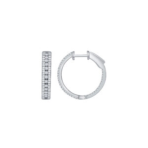 Earring 0.9Ct White Diamond <br>PLE-18288WHT