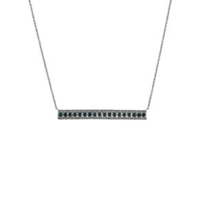 Necklace 1.01Ct White & Blue Diamond <br>PLNL-18233BLU