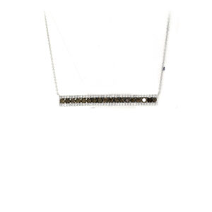 Necklace 0.95Ct White & Brown Diamond <br>PLNL-18233BRN