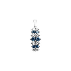 Pendant 0.77Ct White & Blue Diamond <br>PLP-11381BLU