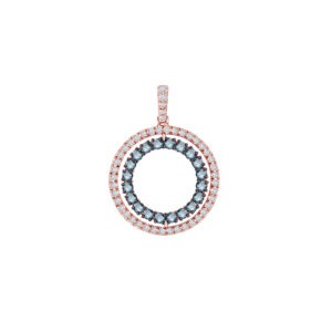 Pendant 1.46Ct White & Blue & Brown Diamond <br>PLP-17944NBD