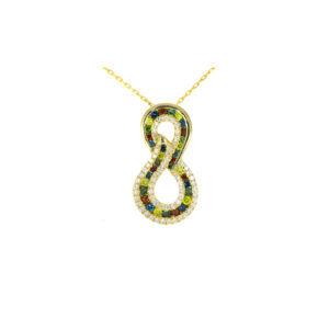 Pendant 0.99Ct Multi Diamond <br>PLP-18671MLT