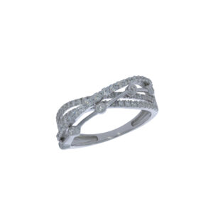 Ring 0.62Ct White Diamond <br>PLR-12843WHT