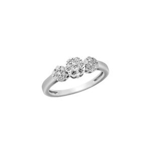 Ring 0.91Ct White Diamond <br>PLR-13664WHT