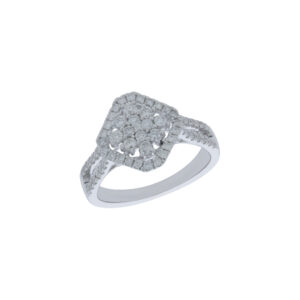 Ring 0.77Ct White Diamond <br>PLR-15806WHT