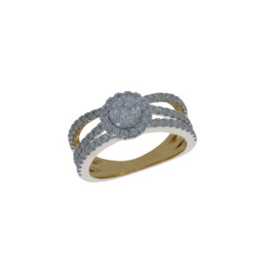 Ring 0.79Ct White Diamond <br>PLR-15833WHT