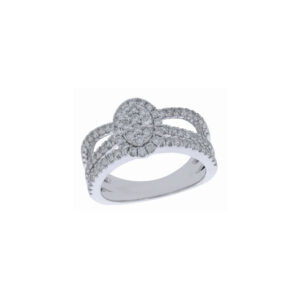 Ring 0.81Ct White Diamond <br>PLR-15835WHT