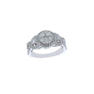 Ring 1.25Ct White Diamond <br>PLR-15880WHT