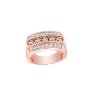 Ring 2.37Ct White & Brown Diamond <br>PLR-16945BRN