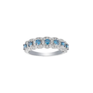 Ring 1.16Ct White & Blue Diamond <br>PLR-18231BLU