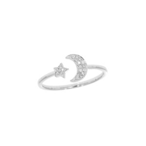 Ring 0.08Ct White Diamond <br>PLR-20251WHT